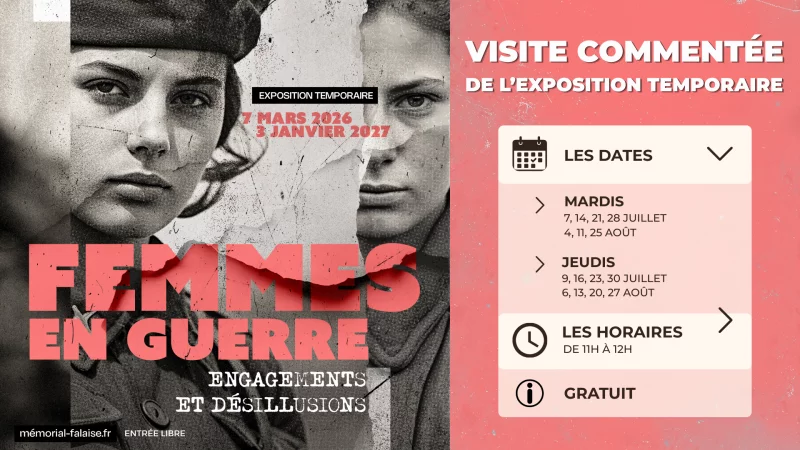 Visite commentée de l'exposition temporaire "Femmes en guerre - Engagements et désillusions"