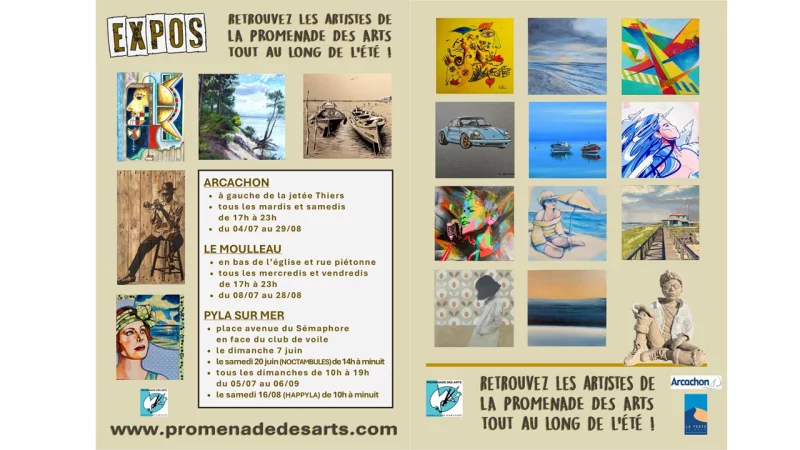 Exposition d'arts : Promenade des arts du Moulleau