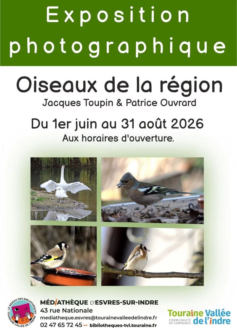 Exposition photographique "Oiseaux de la région"