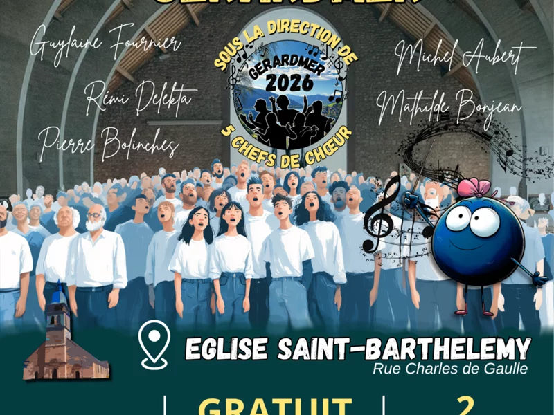 330 choristes chantent à Gérardmer
