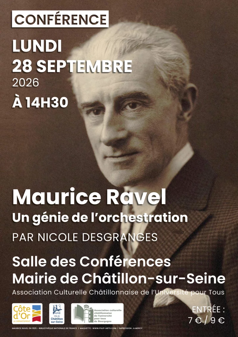 Conférence « Maurice Ravel, un génie de l'orchestration »