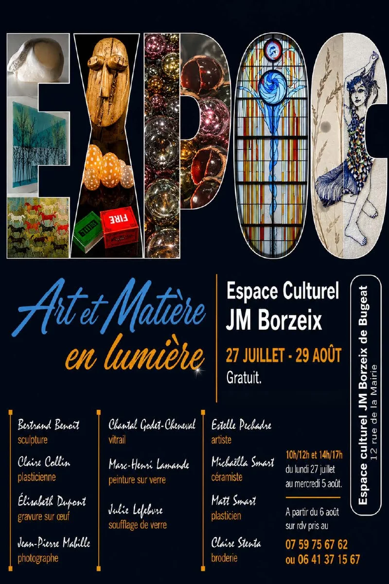 Festival de Bugeat : Exposition Art et Matière en lumière