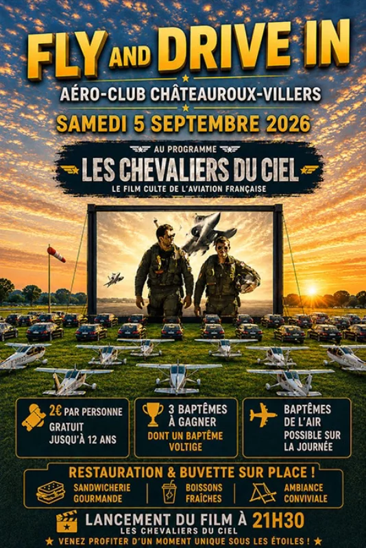 Fly and Drive In à l’Aéro-club Châteauroux-Villers