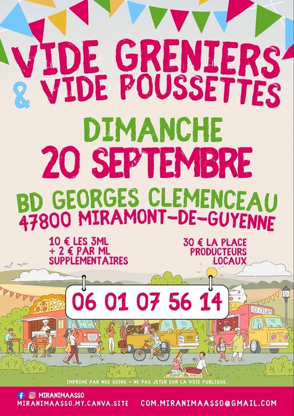 REPORTÉ - Vide-greniers et vide-poussettes