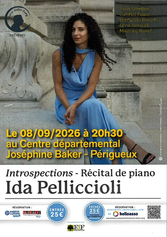 Récital de piano Ida Pelliccioli - par le Cercle Stefan Zweig