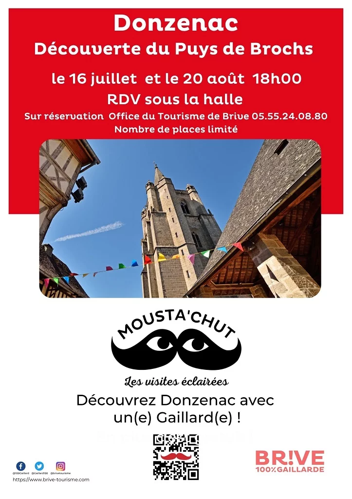 Mousta'chut les visites éclairées : Découvrez l'Histoire de Donzenac