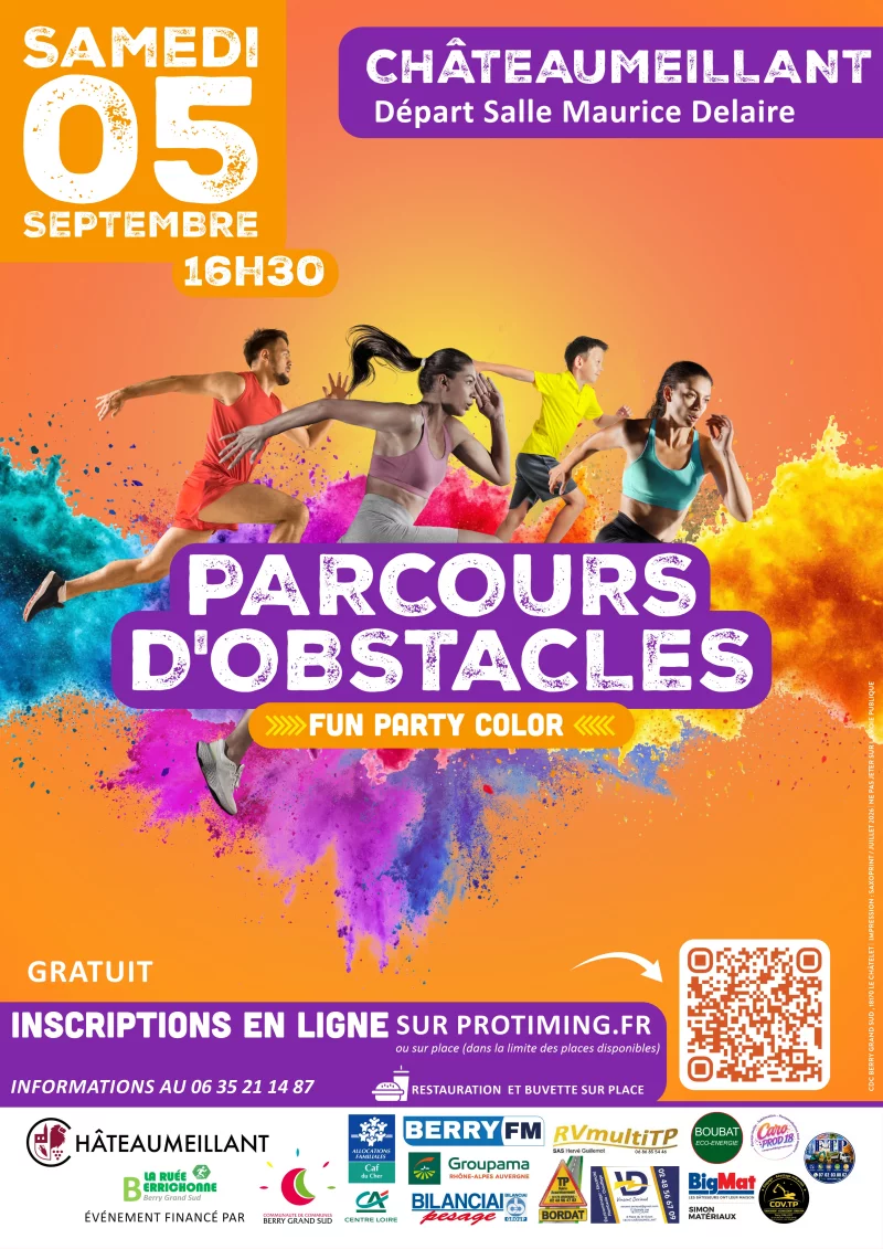 Parcurs d'obstacles - Fun party color