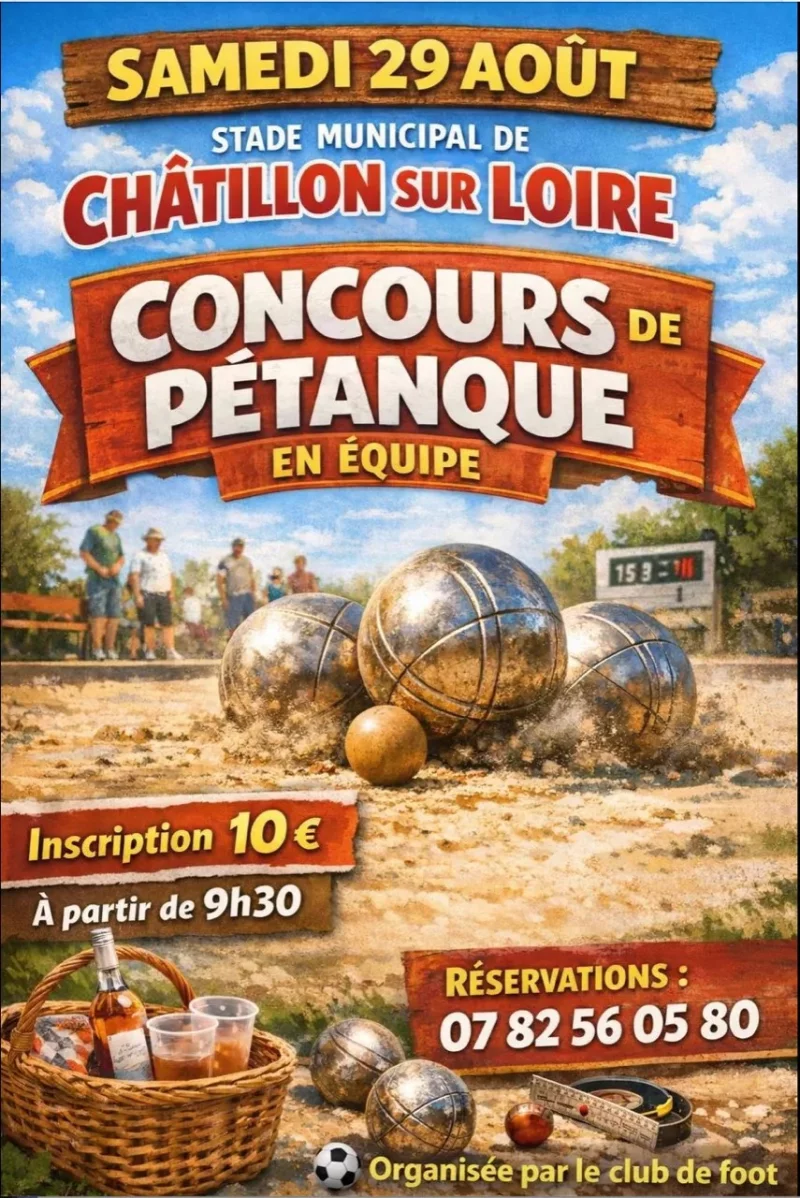 Concours de pétanque en équipe