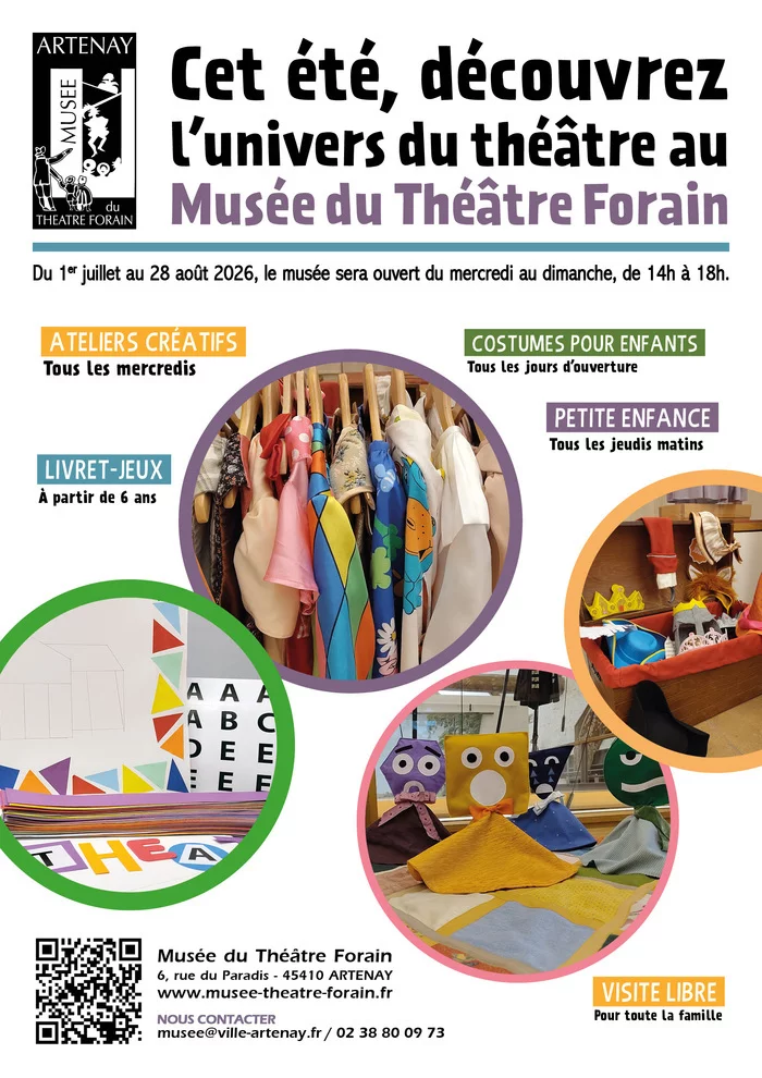 Les activités de l'été au Musée du Théâtre Forain