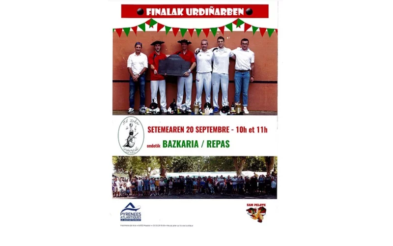 Xiberoko txapelgoa : finales du tournoi de pelote à main nue