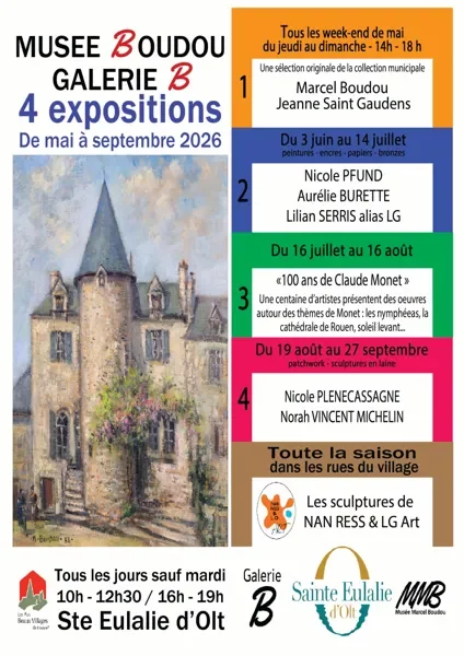 Exposition au Musée Marcel Boudou du 19 août au 27 septembre
