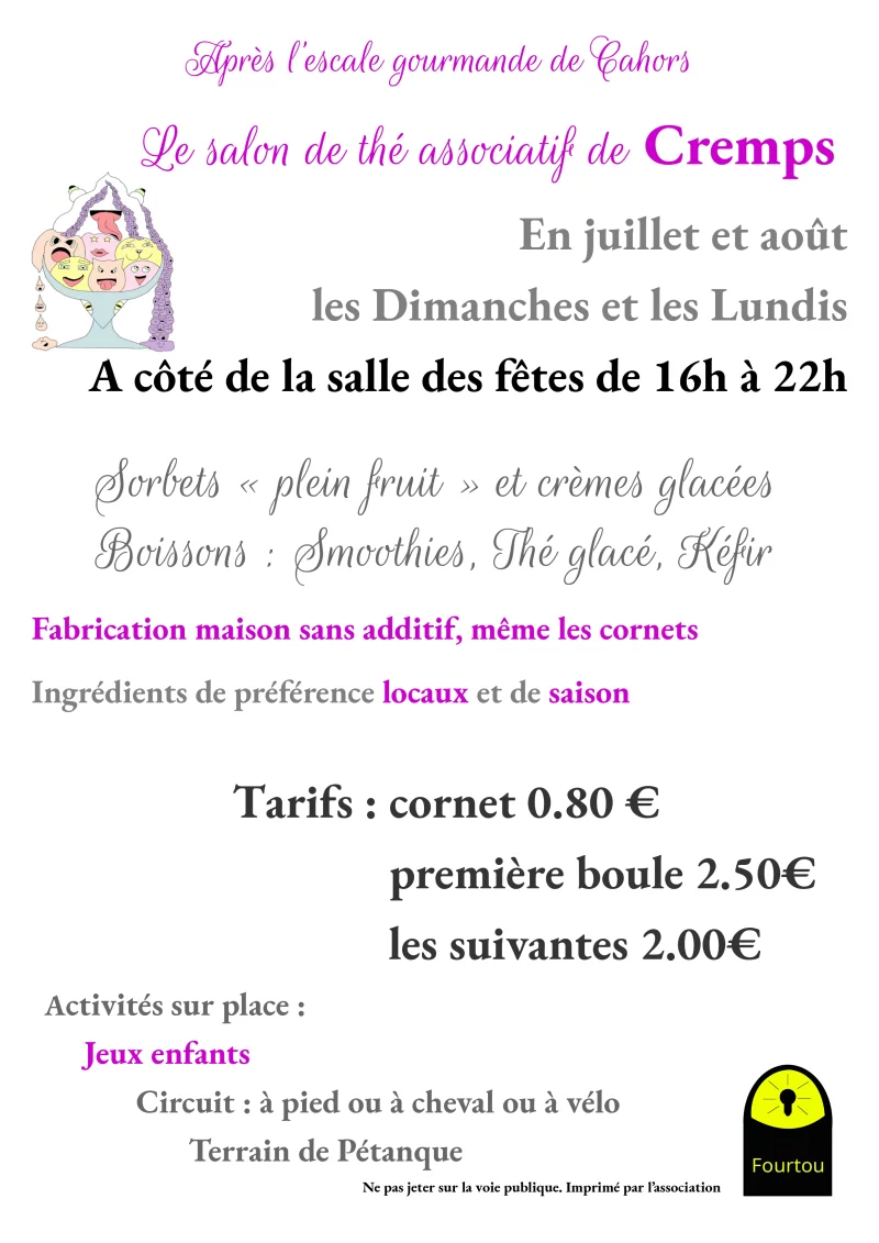 Salon de thé associatif éphémère du Fourtou