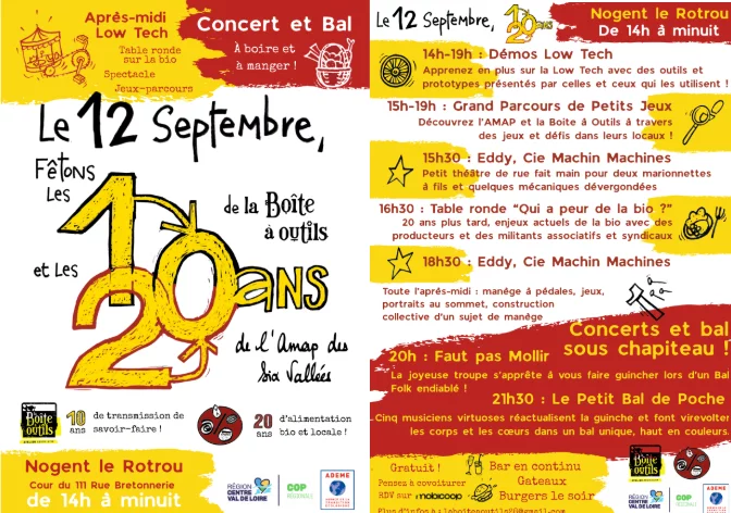 La Boîte à Outils & l'AMAP fêtent leurs 10 et 20 ans !