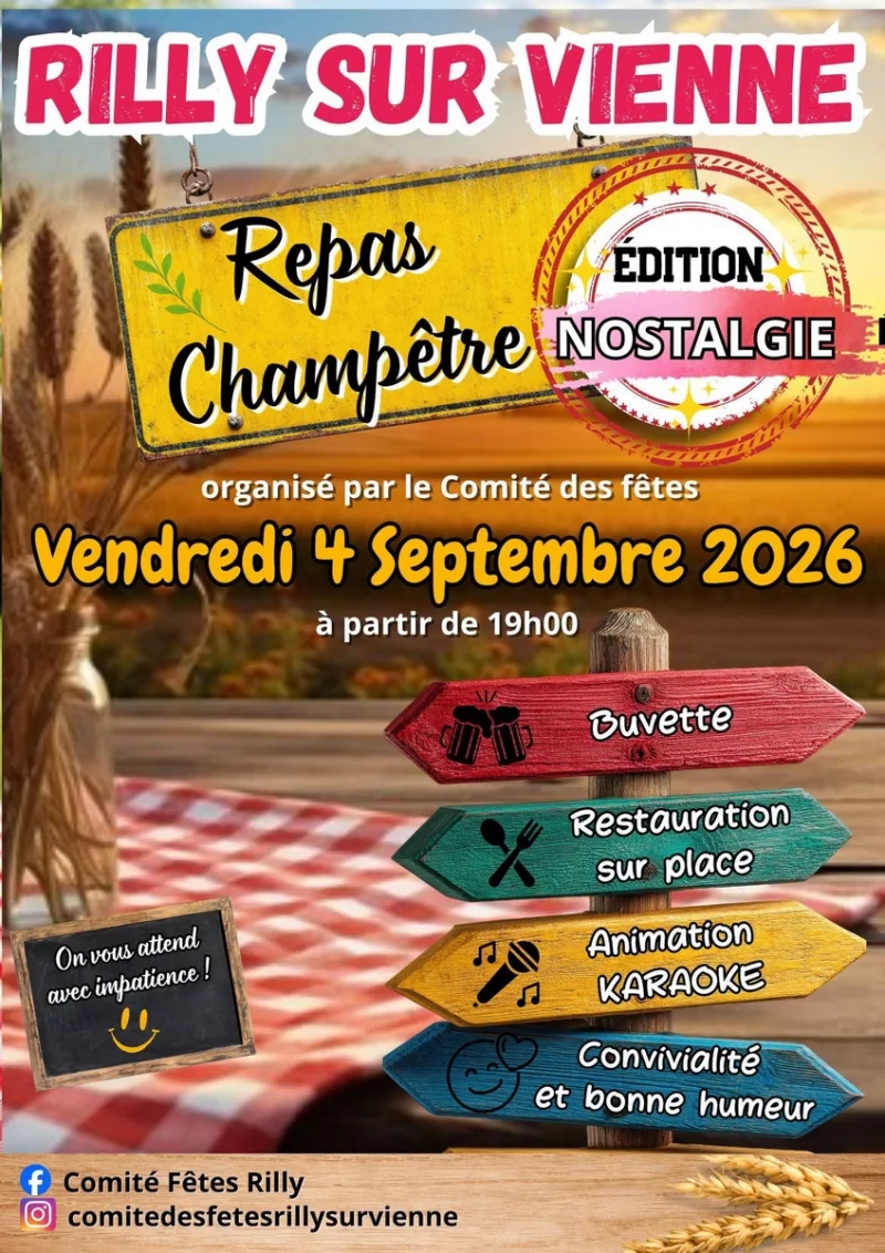 Repas champêtre - Edition Nostalgie
