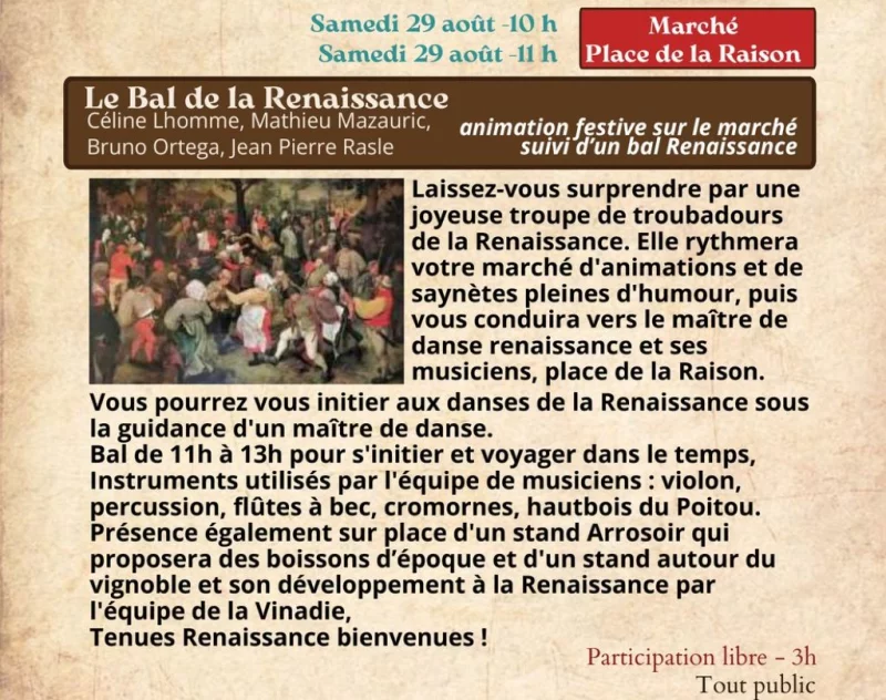 Festival Re-naissance à Figeac : le bal de la Renaissance