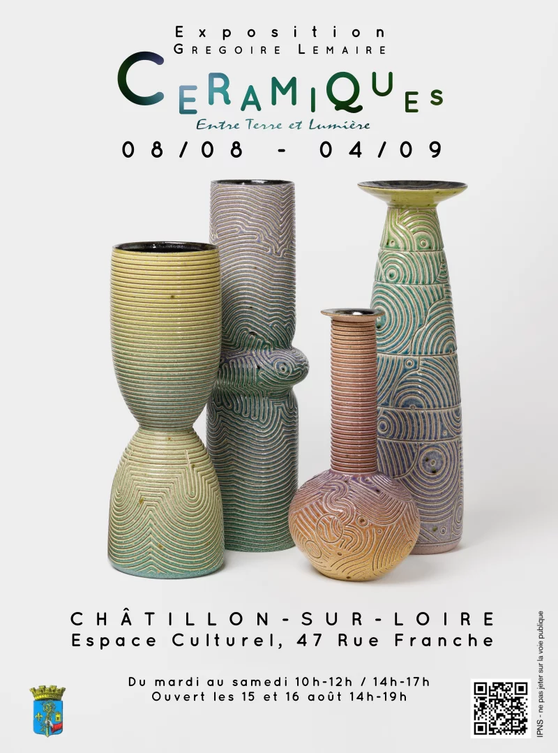 Exposition de céramiques "Entre Terres et Lumière" de Grégoire Lemaire