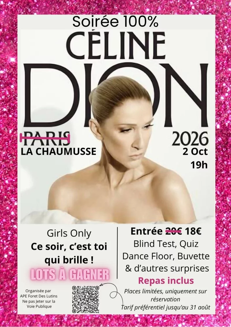 Soirée 100% Céline Dion - girls only