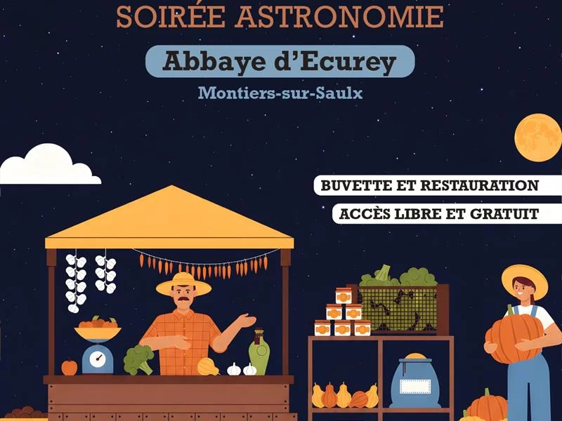 Marché terroir et festif et soirée astronomie