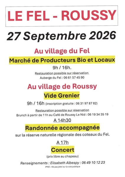 Marché de producteurs bio et locaux et vide grenier