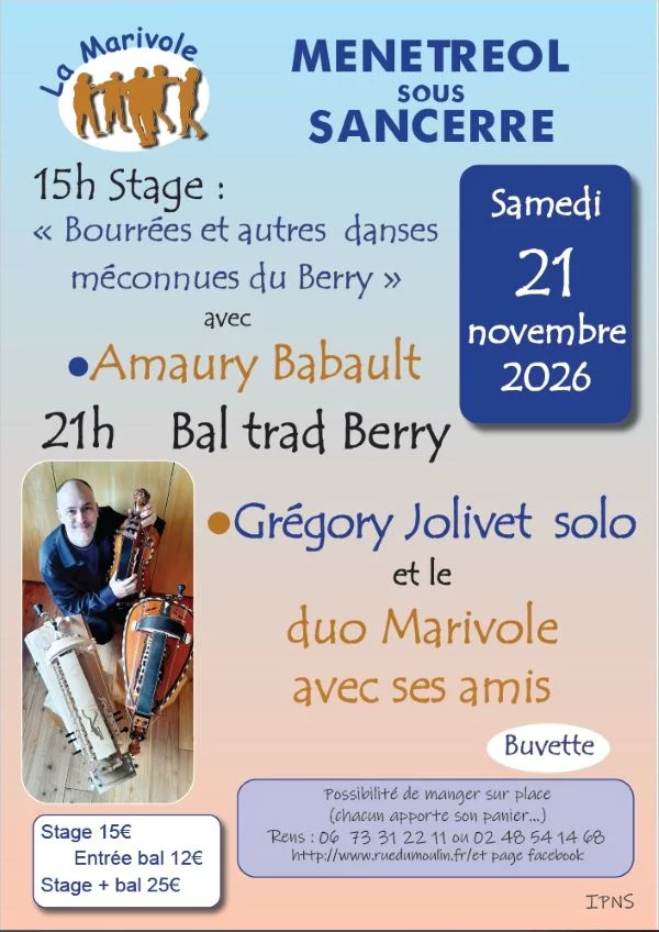 Stage et bal des musiques du Berry