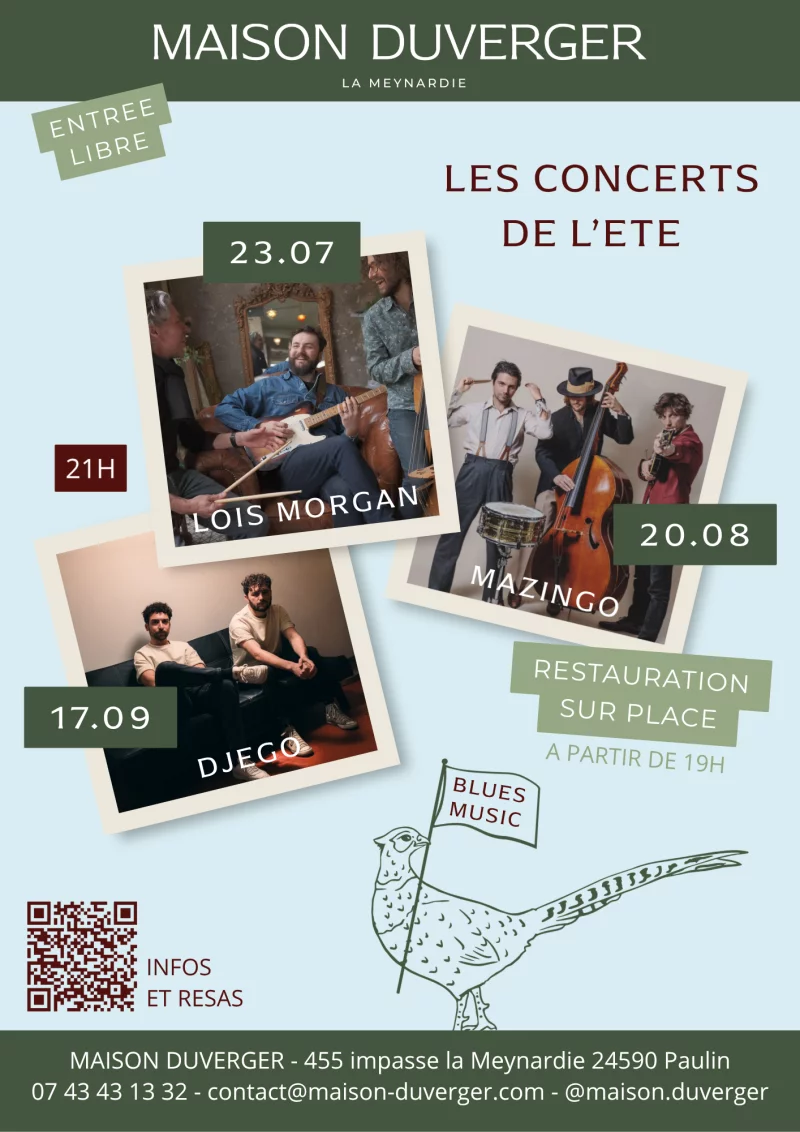 Concert de Djego [Les concerts de l'été à la Maison Duverger]