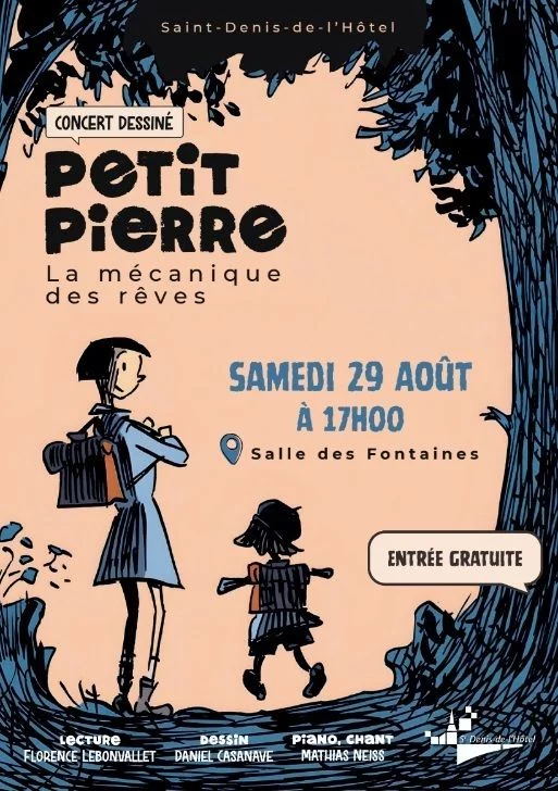 Concert dessiné : Petit Pierre, la mécanique des rêves