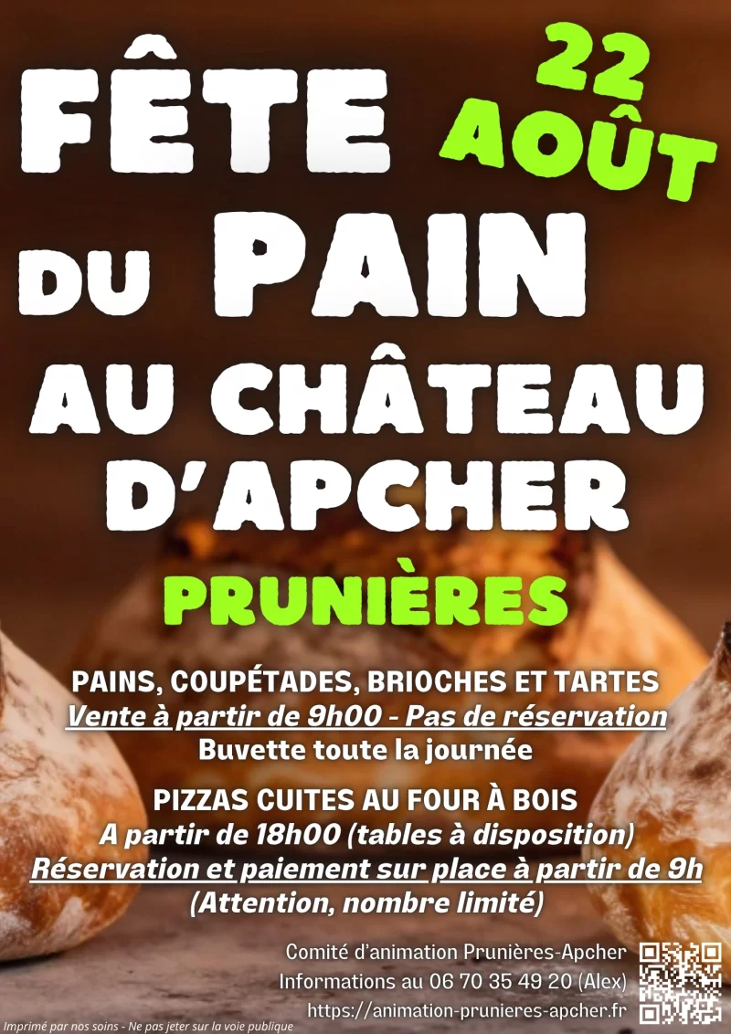 FÊTE DU PAIN AU CHÂTEAU D'APCHER