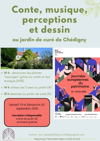 Conte, musique, perception et dessin - journées du patrimoine