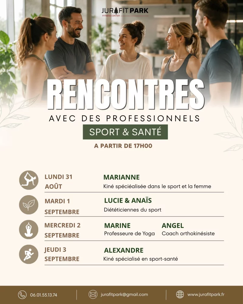 Rencontres avec des professionnels Sport & Santé