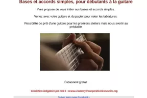La Coopérative des savoirs propose : Bases et accords simples pour débutants à la guitare