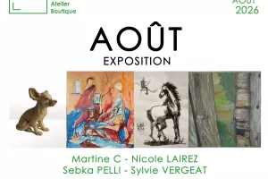 Exposition "Août", dans la galerie de la Loire