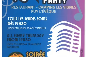 Soirée tapas et karaoké au camping les Vignes