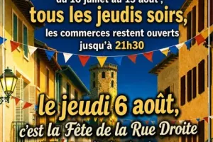 Les nocturnes des commerçants de la Rue Droite de Millau