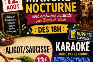 Marché nocturne animé