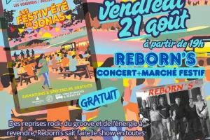 Les Festiv'Eté de Jonas : concert avec Reborn's