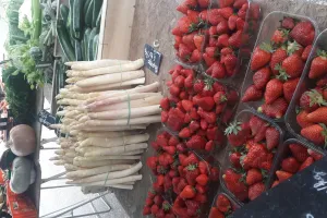 Marché traditionnel saisonnier
