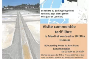 Visite de saline avec Guy-Mary