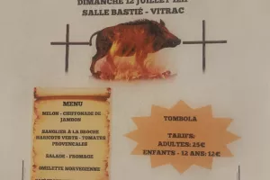 Repas Sanglier à la broche