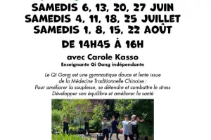 QI GONG en plein air au jardin
