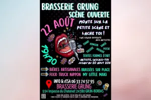 Scène ouverte brasserie Grung