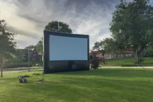 Projection en plein air