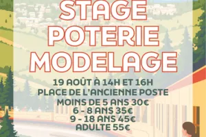 STAGE POTERIE MODELAGE - MERCREDI 19 AOÛT