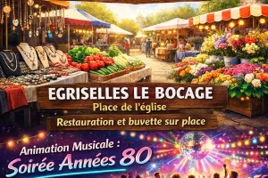 Marché d'été et soirée années 80's