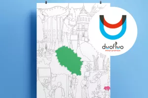 10 ans d'affiches Jardins Ouverts par Duofluo