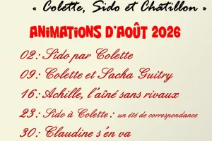 Animations autour de Colette août
