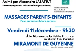 Atelier parenthèse : Massages parents-enfants
