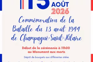 Commémoration de la bataille de Champagné-Saint-Hilaire