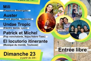 Bal Trad , fête du village sous la loge