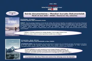 Soirée documentaires / Mendiari buruzko Dokumentalak