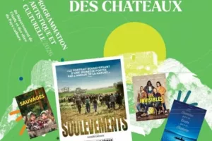 Ciné en plein air avec vue sur le château de Peyrepertuse illuminé